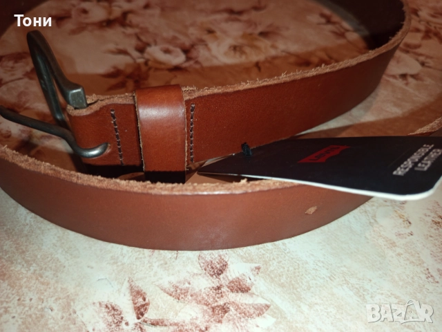 LEVI'S Оригинал Нов Мъжки Колан Изцяло от Естествена Кожа с Етикет 120см., снимка 14 - Колани - 52777338