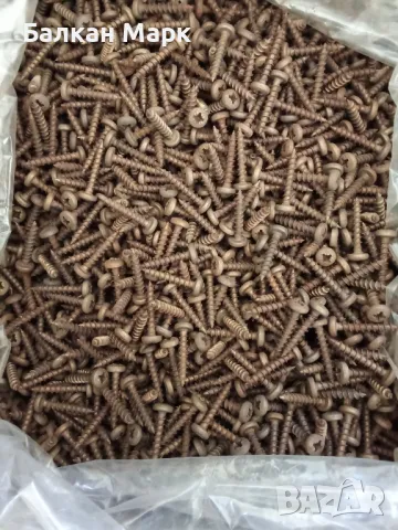 ВИНТ,ВИНТОВЕ ЗА ДЪРВО С ПОЛУОБЛА ГЛАВА, БРОНЗИРАНИ, PZ, 4.5Х25 ММ – НАСИПНО