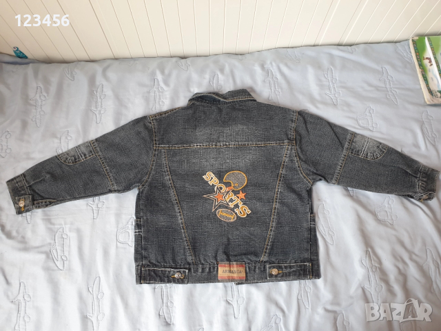 Детско дънково яке с бродерии , снимка 2 - Детски якета и елеци - 52593154