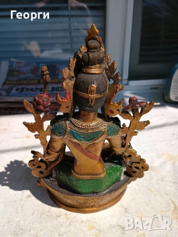 Бронзова Тара, снимка 2 - Антикварни и старинни предмети - 51493159