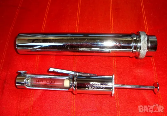 Винтидж медицинска спринцовка с контейнер, снимка 5 - Колекции - 47662843