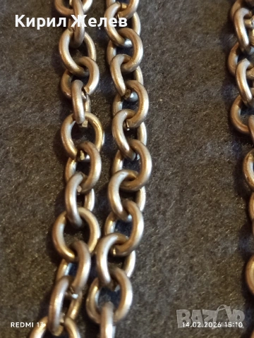 Класически дизаин колие от неръждаема стомана стил и елегантност 51271, снимка 2 - Колиета, медальони, синджири - 53475935