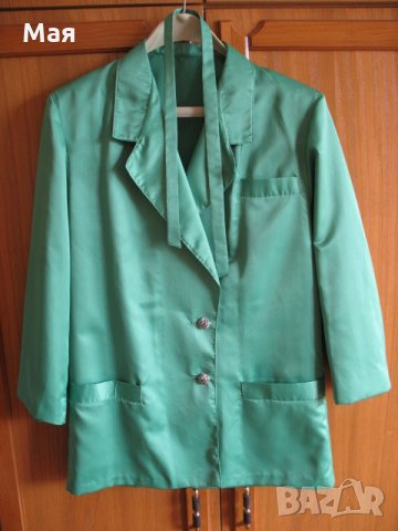 Карирано сако 48 размер - класическа удължена кройка, снимка 11 - Сака - 34613318