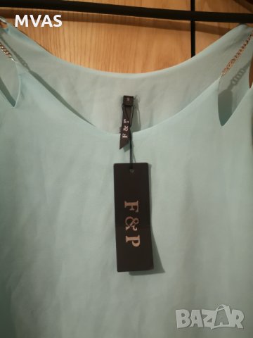 Нов ефирен потник светло зелен, снимка 3 - Потници - 28664755