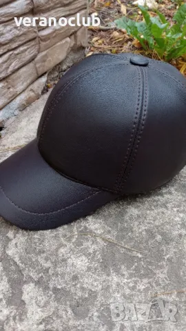 Луксозна кожена шапка с каракула XXL, снимка 2 - Шапки - 48176854
