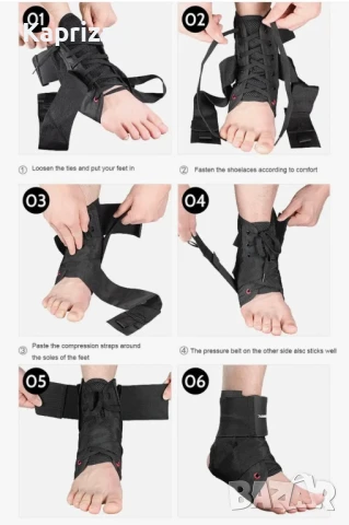 Ортеза за глезен със странични укрепващи елементи, снимка 7 - Ортези и протези - 51039704