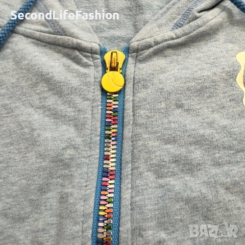 Дамски суичър с качулка къс ръкав Bjorn Borg с цветен цип, размер XS, син., снимка 3 - Суичъри - 53381758