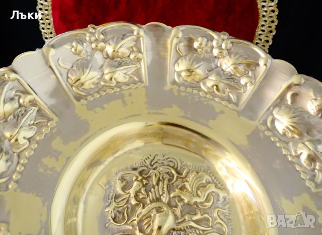  Бронзова фруктиера,салатиера Феникс,барок. , снимка 9 - Антикварни и старинни предмети - 39182824