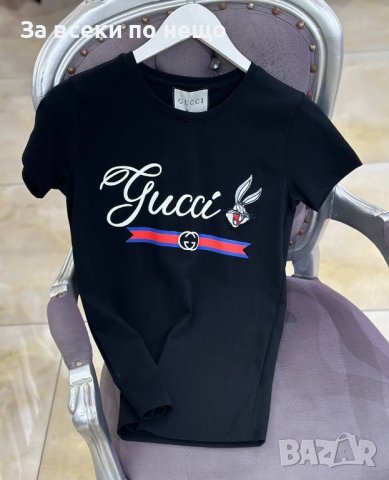 Дамска тениска Gucci 👚 Дамска блуза с къс ръкав Гучи - Различни цветове, снимка 3 - Тениски - 43696187