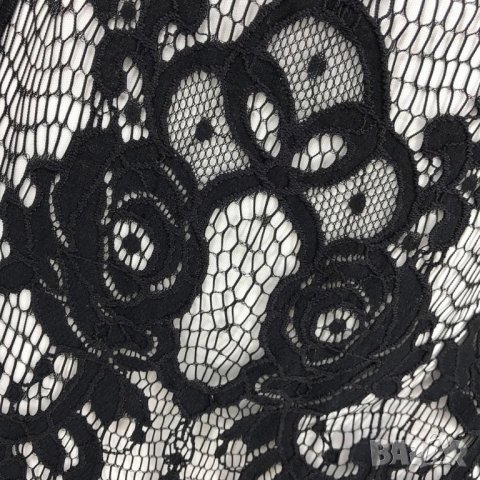  Официална къса черна дантелена рокля , снимка 10 - Рокли - 28007585