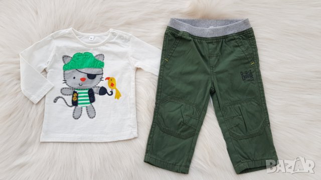 Ватиран панталон и блуза за бебе 3-6 месеца, снимка 10 - Комплекти за бебе - 37988289
