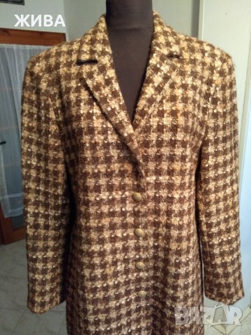 MARIE PHILIPPE дамско палто вълна, мохер и алпака, снимка 2 - Палта, манта - 38361351