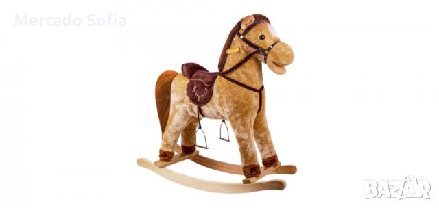 Люлеещ кон със седло - кафяв, снимка 1 - Играчки за стая - 32860509