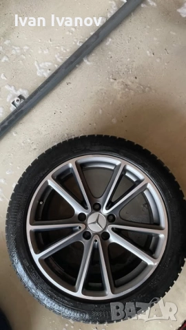 Оригинални джанти 18’ със зимни гуми за Мерцедес, снимка 4 - Гуми и джанти - 52736660