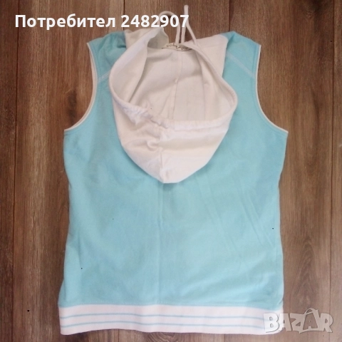 Дамско елече с качулка, снимка 8 - Елеци - 52107086