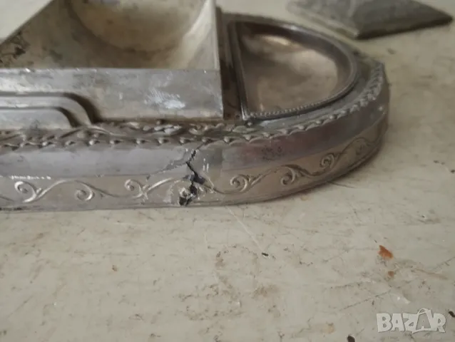 Метален цигаретник с пепелник , снимка 7 - Антикварни и старинни предмети - 47967188