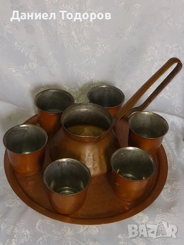 Стар Меден Сервиз за - Кафе , Вино, Ракия - 8 части, снимка 7 - Декорация за дома - 52367108