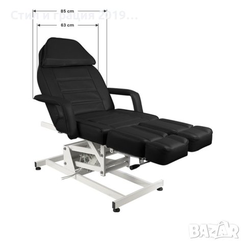 Стол за педикюр Azzurro 673AS (1 мотор) 117 х 63/85 х 60/84 см - черен, снимка 10 - Кушетки - 43367164