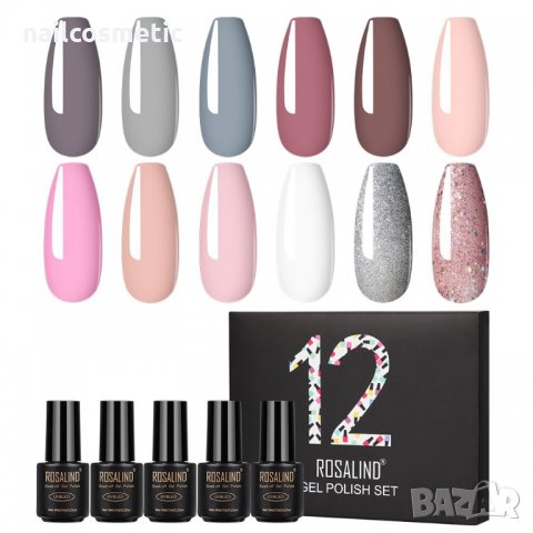 КОМПЛЕКТ 12 ЦВЯТА UV&LED ГЕЛ ЛАК 12