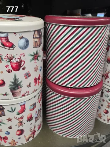 метални коледни кутии, снимка 4 - Кутии за съхранение - 47718201