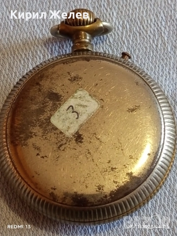 Стар джобен часовник SEMBRADOR рядък керамичен циферблат за КОЛЕКЦИЯ 52251, снимка 5 - Антикварни и старинни предмети - 52479292