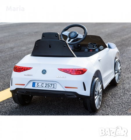 Акумулаторна кола Mercedes Benz CLS350  12V с меки гуми с Кожена седалка МP3, снимка 6 - Детски велосипеди, триколки и коли - 34850120
