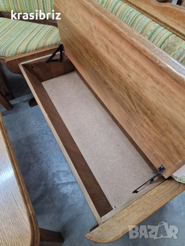 К-т Масивен Кухненски Ъгъл с Разтегателна Трапезна Маса с 2 броя Стола-внос от Германия!, снимка 5 - Други - 53560397