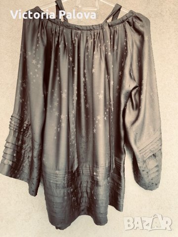 Прекрасна копринена блуза STAR JAQUARD, снимка 9 - Блузи с дълъг ръкав и пуловери - 27208543