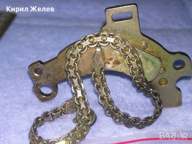 СТАРА ПОСРЕБРЕНА ВИНТИДЖ АРТ ГРИВНА от БЛАГОРОДНА НЕРЪЖДАЕМА СТОМАНА с ПЕЧАТИ За ПОСРЕБРЯВАНЕ 39993, снимка 5 - Гривни - 43223582