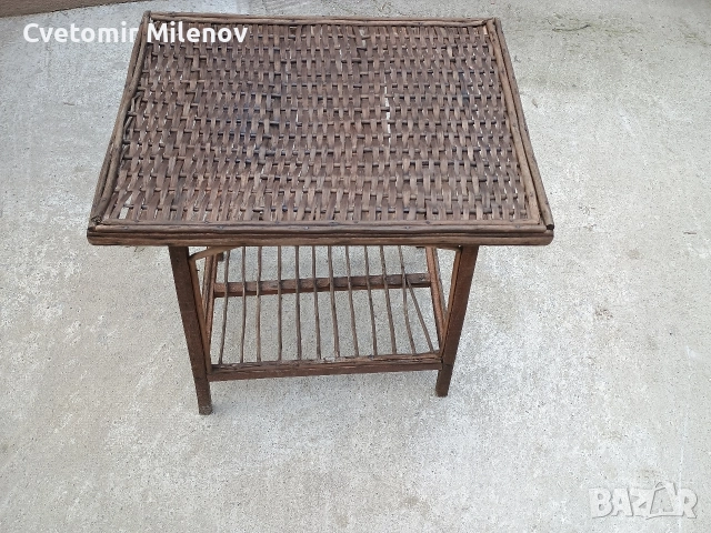 ратанова масичка , снимка 2 - Градински мебели, декорация  - 52967396