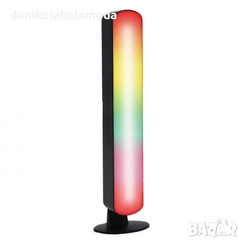LED RGB лампа с променящи се цветове с дистанционно, 4х3,5х24,5см, Стои вертикално и хоризонтално, снимка 2 - Лед осветление - 38895805