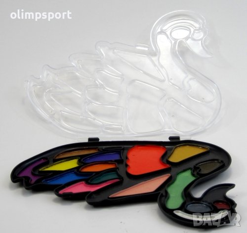 Водни бои 16-18 цвята, Меден акварел. Ярки и наситени цветове. , снимка 2 - Ученически пособия, канцеларски материали - 39487018