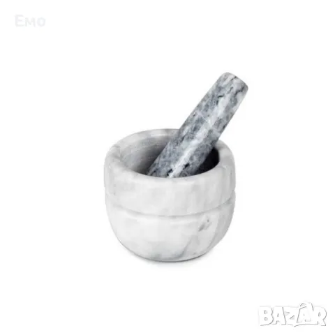 Хаванче мраморно Ø8.9xH 8ст, цвят:  бежово, светло сиво, черно, бяло, снимка 13 - Декорация за дома - 48554649