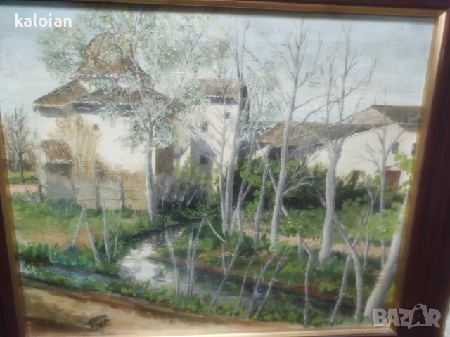 Антикварна испанска картина. Масло на платно . Подписана авторска творба. Толкова е реалистична на ж, снимка 2 - Картини - 51285783