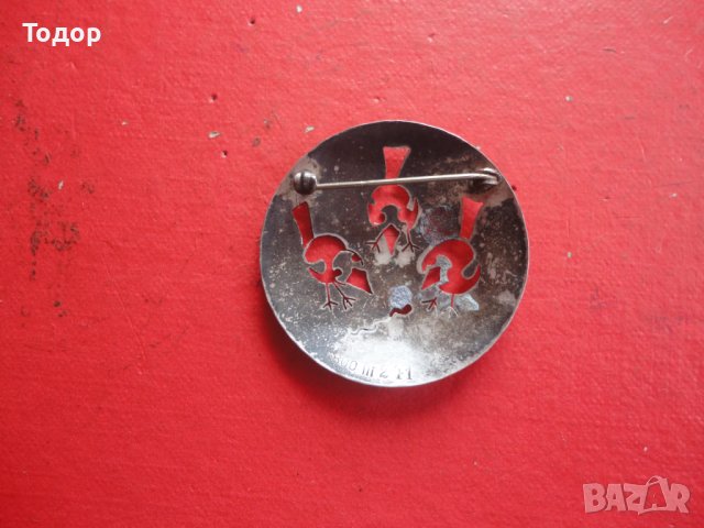 Невероятна арт сребърна брошка 800, снимка 3 - Колиета, медальони, синджири - 40679408