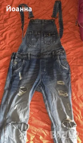 Дамски дънков гащеризон