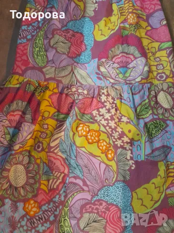 Цветна дълга дамска рокля, снимка 2 - Рокли - 47880227