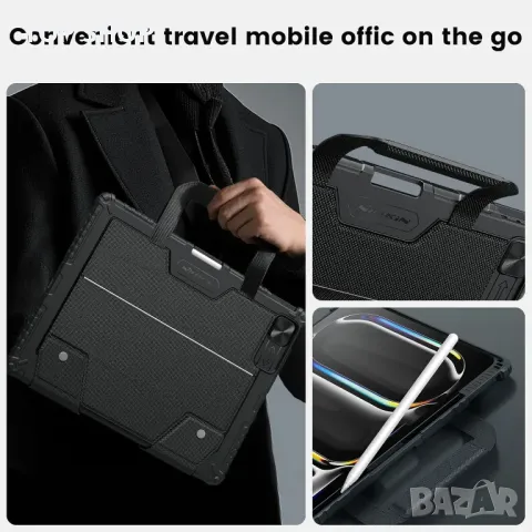 Калъф с клавиатура Nillkin Carry Go за iPad Pro 13 инча (M4) с дръжка, снимка 2 - Калъфи, кейсове - 49627454