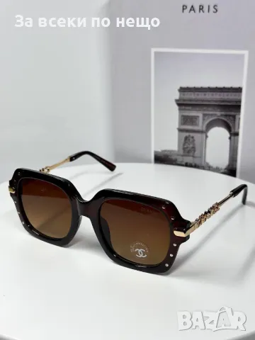 Chanel Слънчеви Очила С UV400 Защита С ПОДАРЪК🎁Калъф Шанел - Различни Цветове Код E109, снимка 4 - Слънчеви и диоптрични очила - 50231401