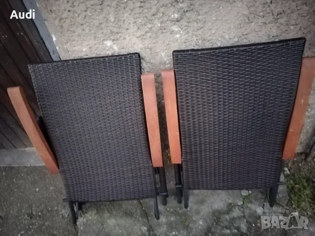 Регулируем стол-шезлонг ратан , кафяв полиратан, снимка 3 - Градински мебели, декорация  - 48562181