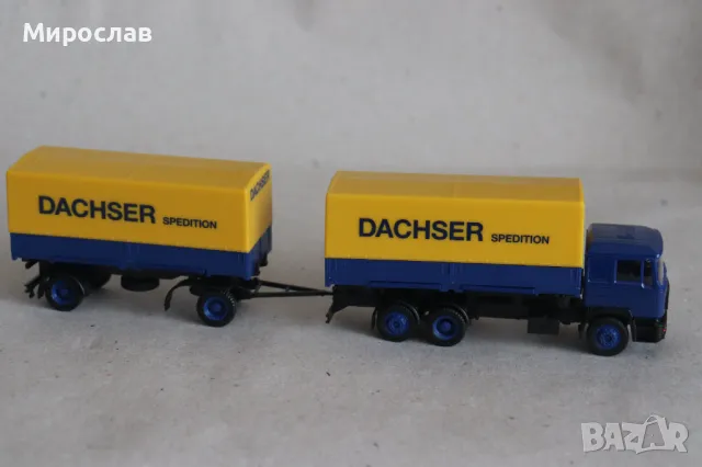 HERPA H0 1/87 MAN DACHSER КАМИОН ИГРАЧКА МОДЕЛ TIR, снимка 7 - Колекции - 49633766