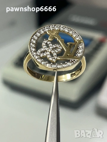 Златен пръстен 14 карата 3,48 грама , снимка 10 - Пръстени - 53315814