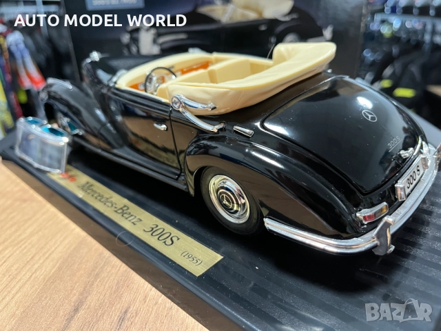 Mетална колекционерска количка моделMERCEDES BENZ 300S 1955г.1:18, снимка 2 - Колекции - 52281534