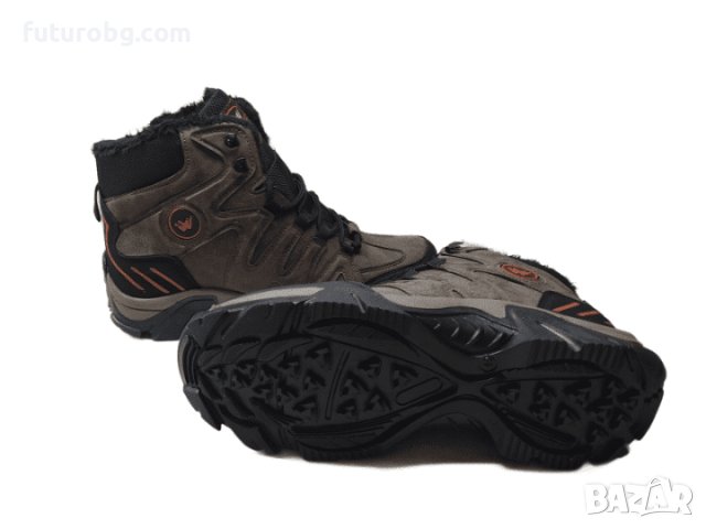 Кафяви водоустоичиви боти за зимата с черен акцент