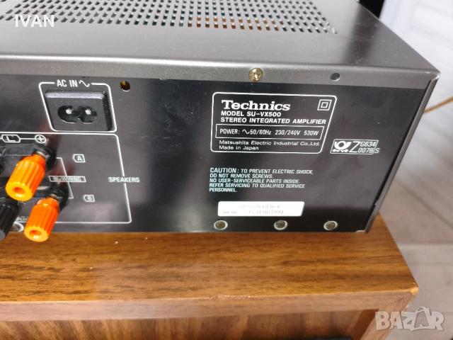 ПРОДАВАМ УСИЛВАТЕЛ TEHNICS-SU-VX500, снимка 5 - Ресийвъри, усилватели, смесителни пултове - 53112196