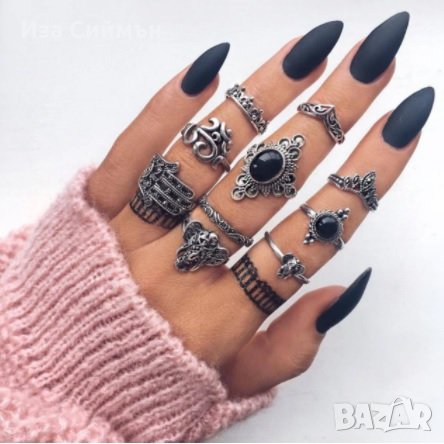 Комплекти пръстени, снимка 2 - Бижутерийни комплекти - 32287687