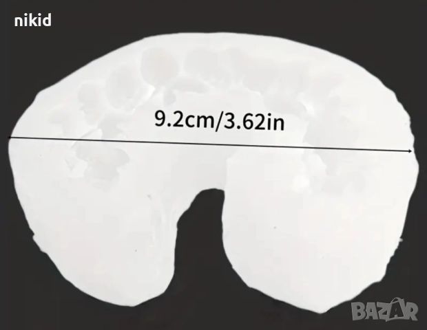 Полумесец от Малини малина силиконов молд форма фондан шоколад смола гипс декор украса, снимка 2 - Форми - 52251522