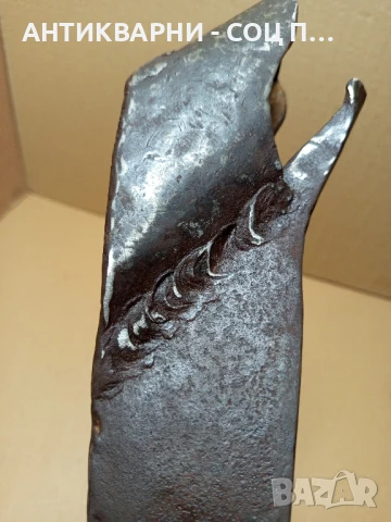 Стар Ръчно Кован Инструмент Тегло 1.300кг., снимка 8 - Антикварни и старинни предмети - 50489271