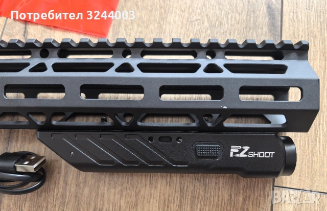 Тактически фенер с лазерен прицел за AR15 или пушка, снимка 9 - Екипировка - 53512058