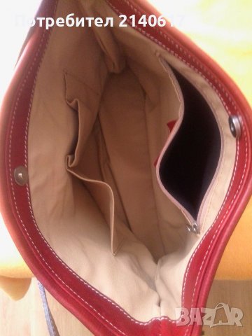 Чанта от Италия,100% естествена кожа, снимка 5 - Чанти - 40038577